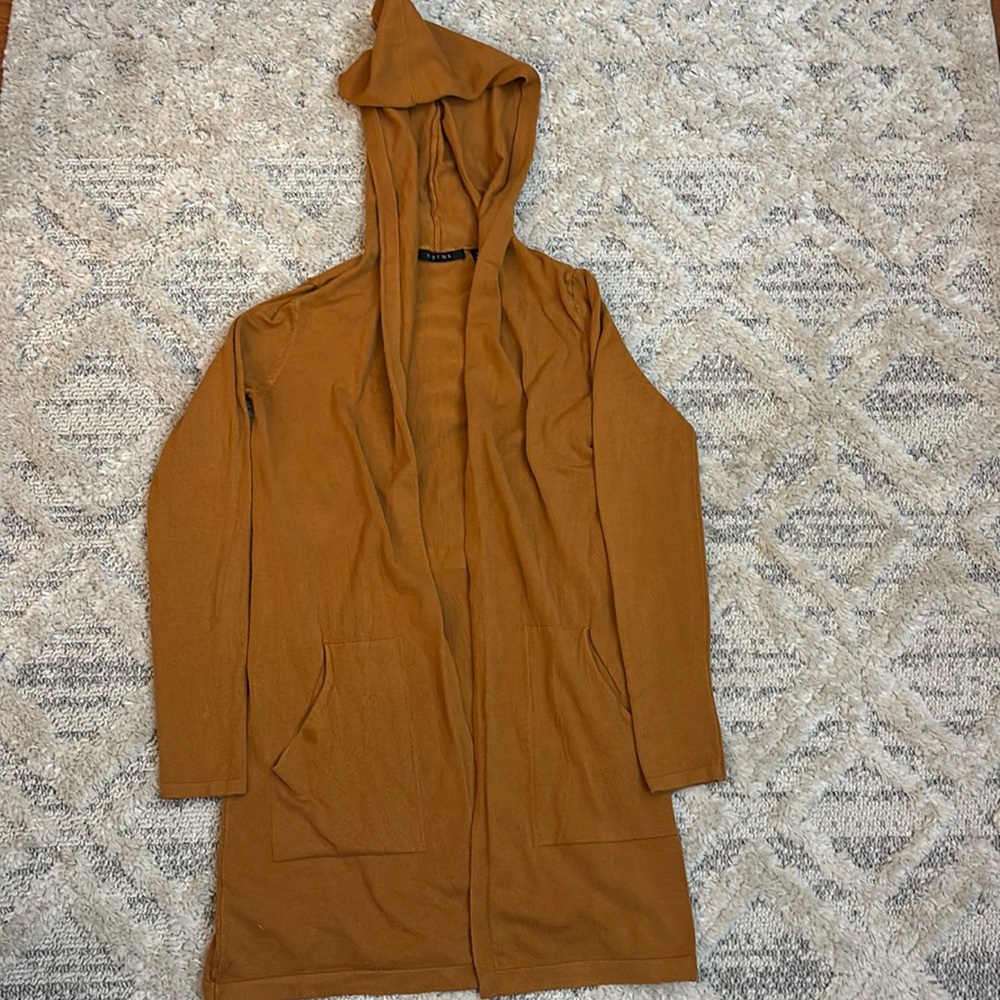 Cyrus Tan Hooded Cardigan NWOT reposhed